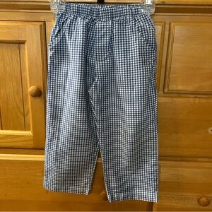 The Bailey Boys Blue and White Checked Pants w/Pockets for Boys, Size 3T